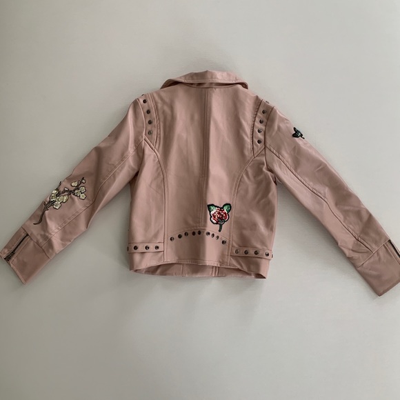 Girls faux leather jacket [size 6] - Picture 5 of 10
